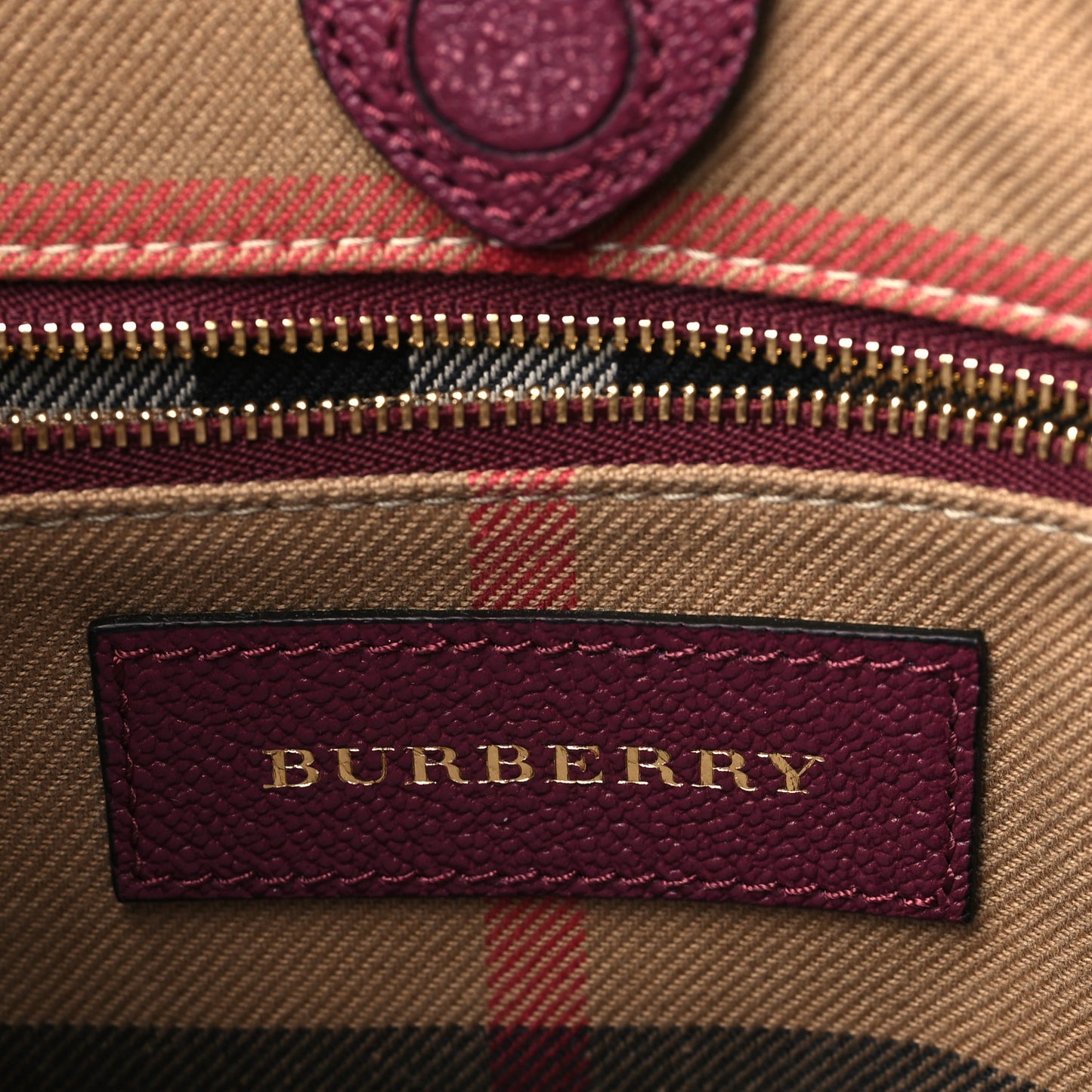 Soft Grain Calfskin Bi-Color Small Elmstone Hobo Dark Plum