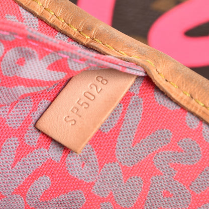 Louis Vuitton Monogram Graffiti Neverfull GM Fuchsia 9 of 13