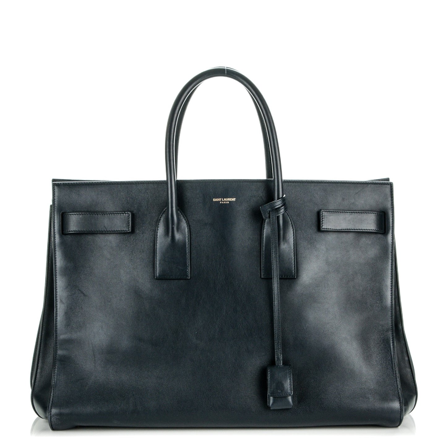 Calfskin Large Sac de Jour Carryall Midnight Blue