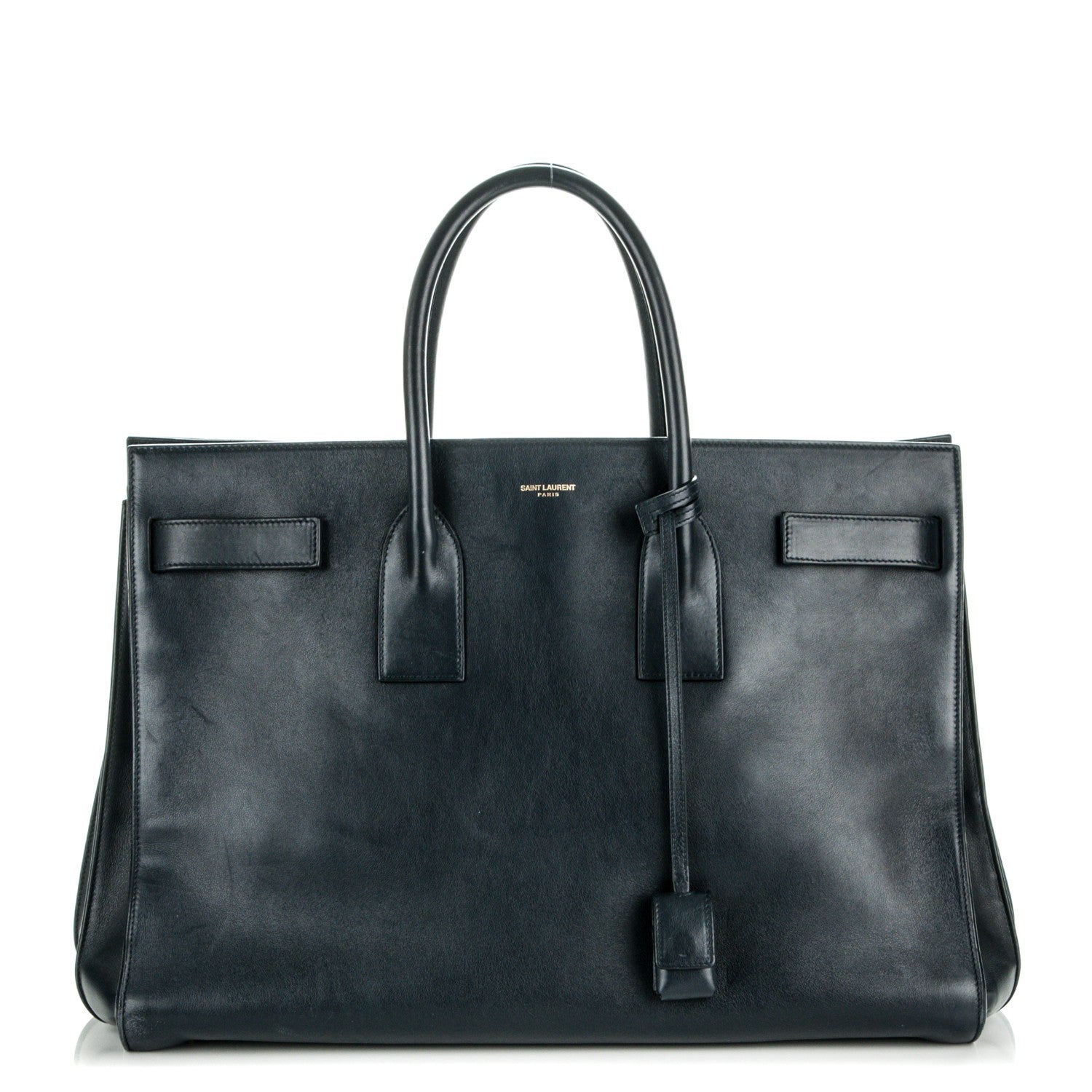 Saint Laurent Calfskin Large Sac de Jour Carryall Midnight Blue 1 of 6
