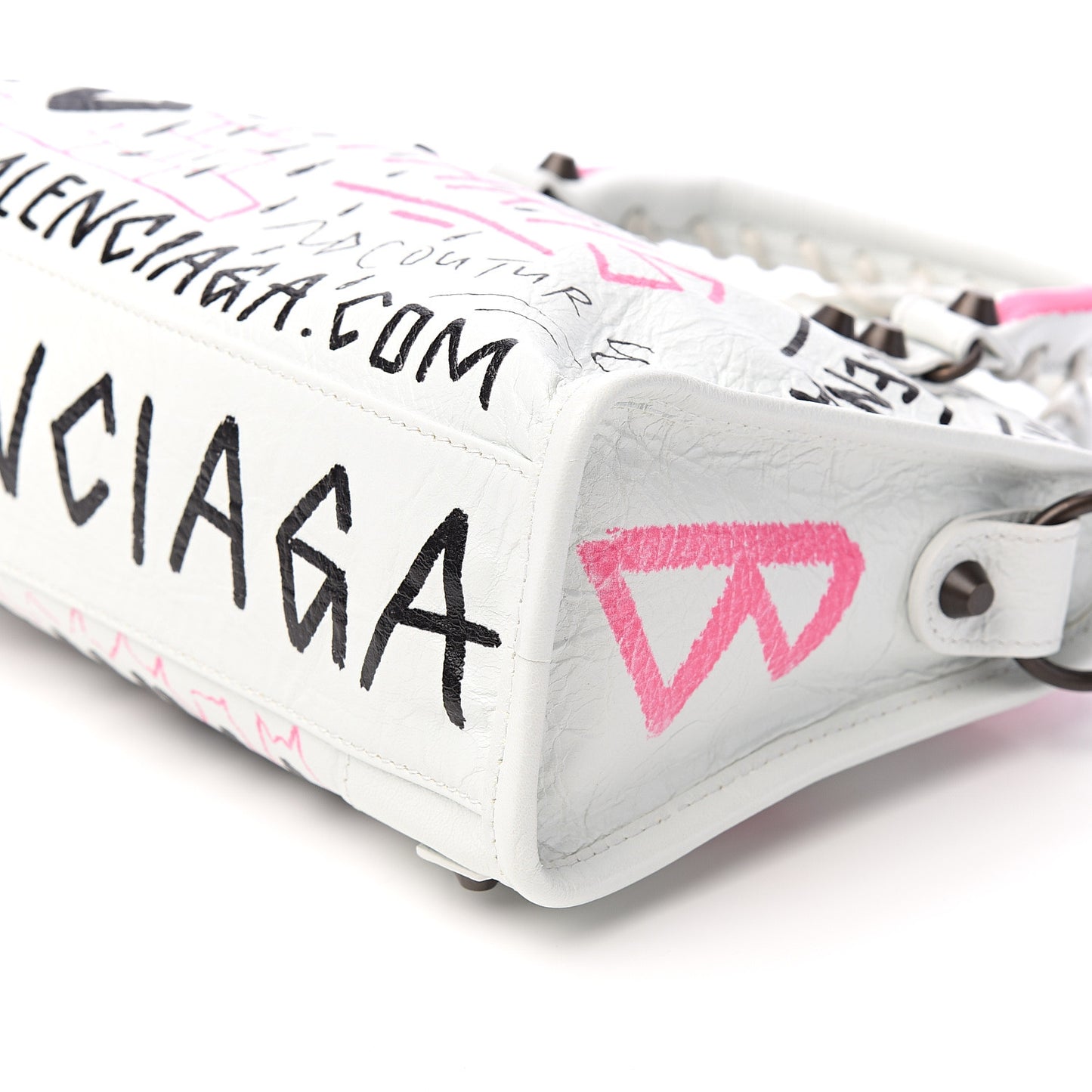 Agneau Graffiti All Over Classic Hardware Mini City White Multicolor