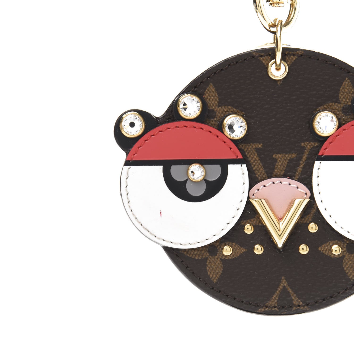 Louis Vuitton Monogram Animal Faces Bird Bag Charm 6 of 6