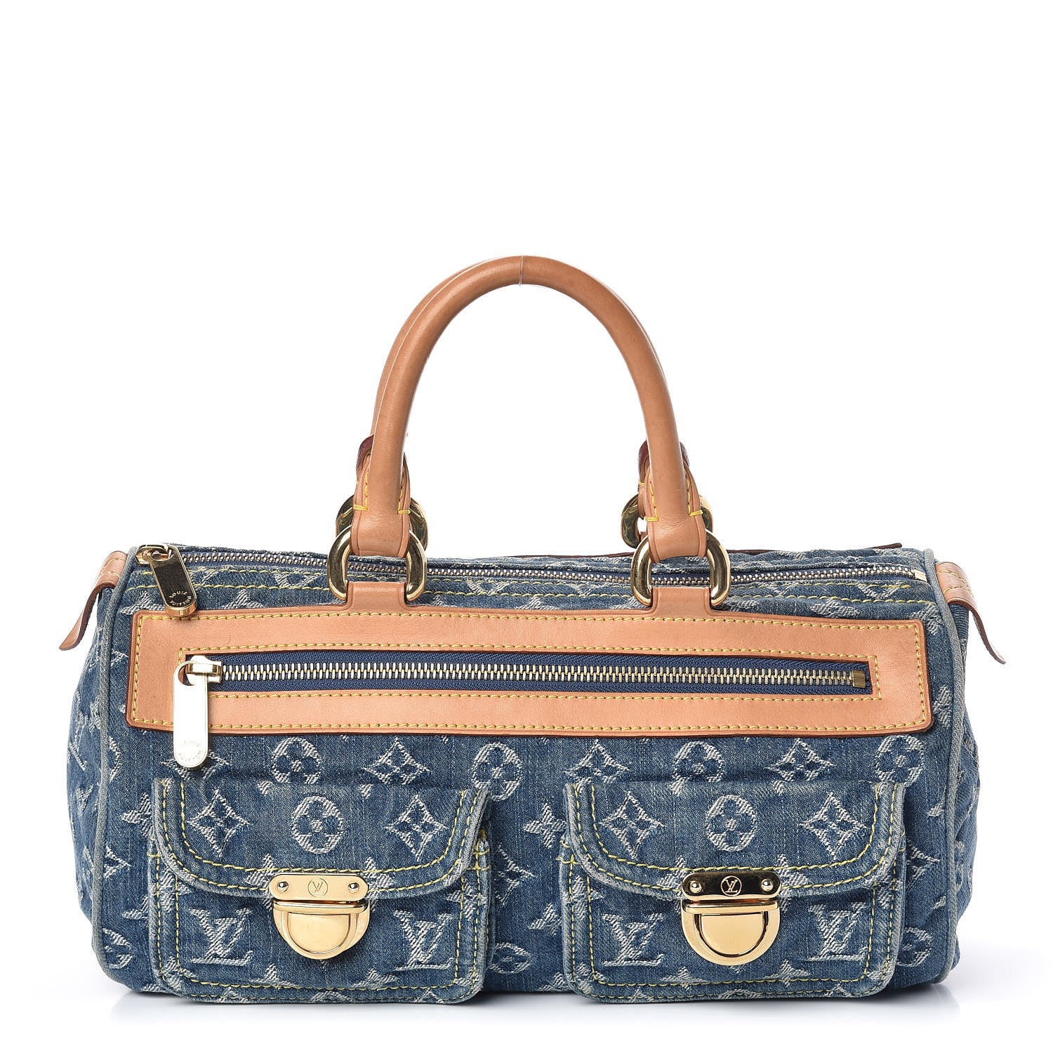 Louis Vuitton Monogram Denim Neo Speedy Blue 1 of 16