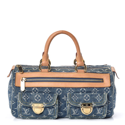 Louis Vuitton Monogram Denim Neo Speedy Blue 1 of 16