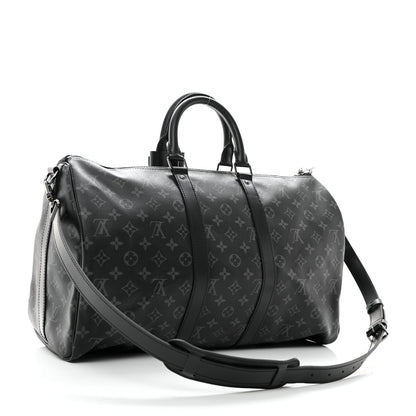 Louis Vuitton Monogram Eclipse Keepall Bandouliere 45 2 of 8