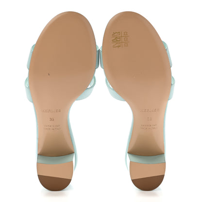 Hermes Epsom Oasis Sandals 38 Vert Embrun 5 of 10