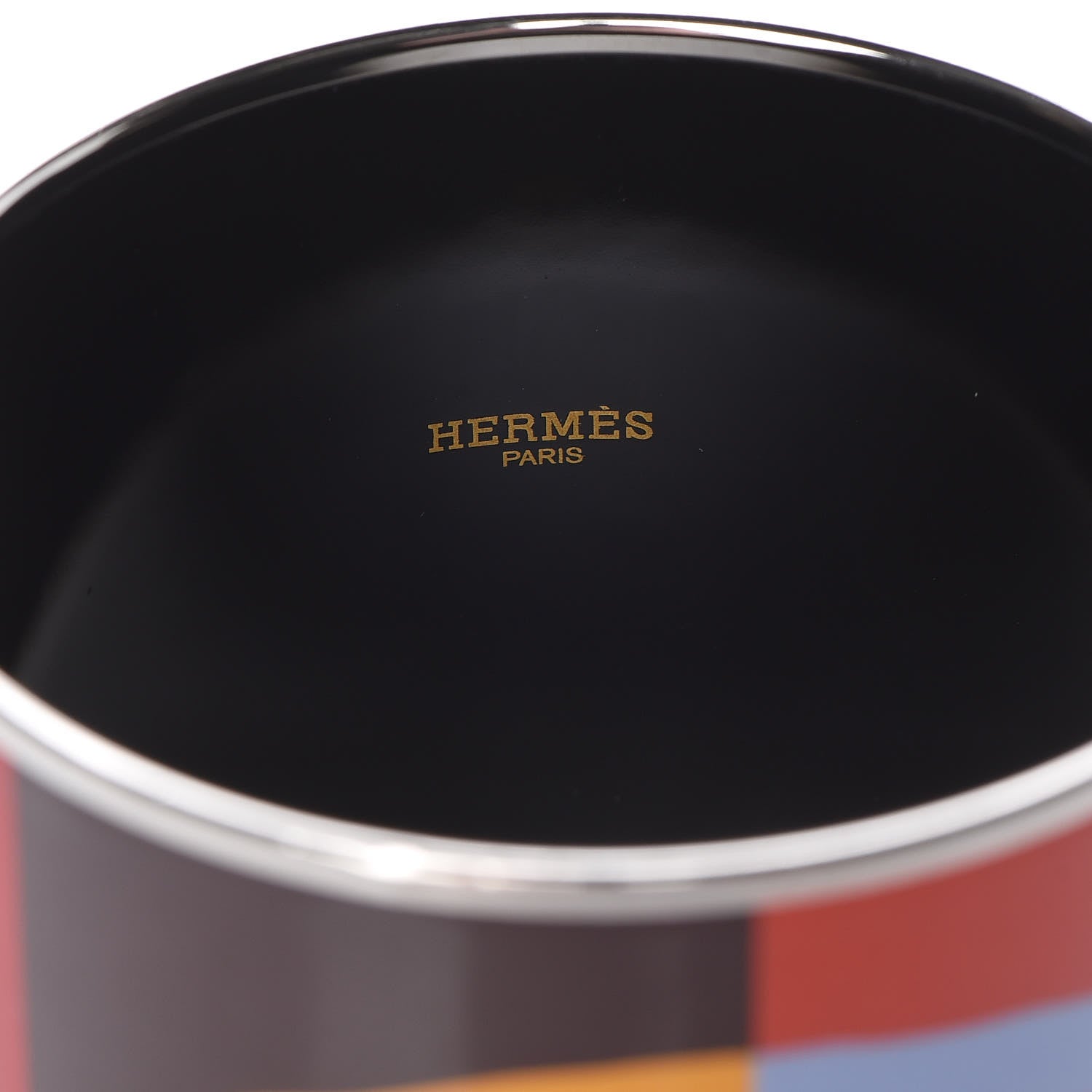 Hermes Enamel Printed Mega Wide Optique Chaine D'Ancre Bracelet 70 4 of 8