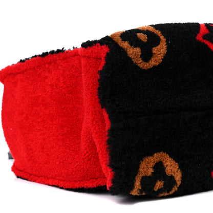 Louis Vuitton Shearling Monogram Giant Teddy Onthego GM Black Red 7 of 8