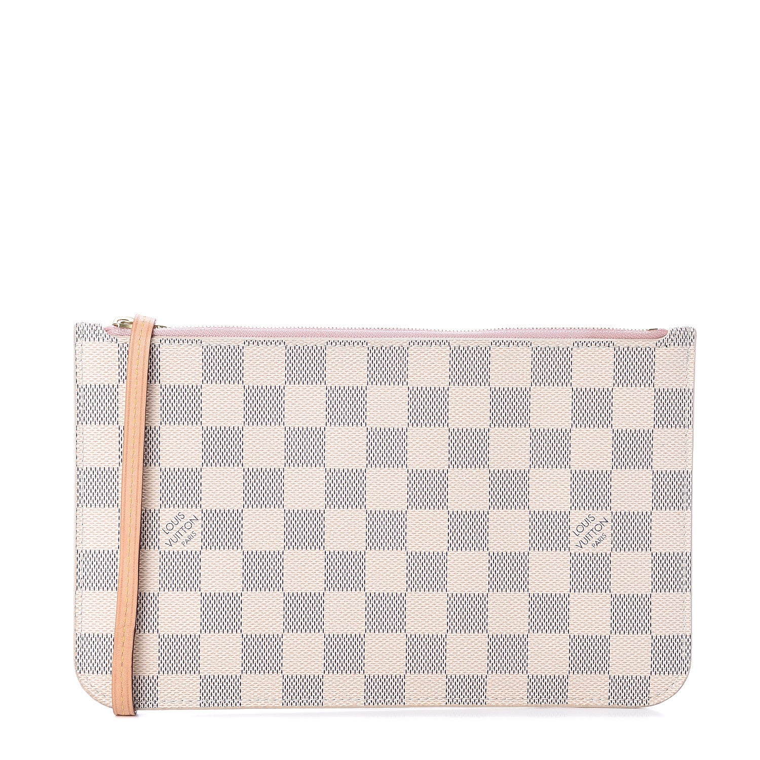 Louis Vuitton Damier Azur Neverfull MM GM Pochette Rose Ballerine 1 of 5