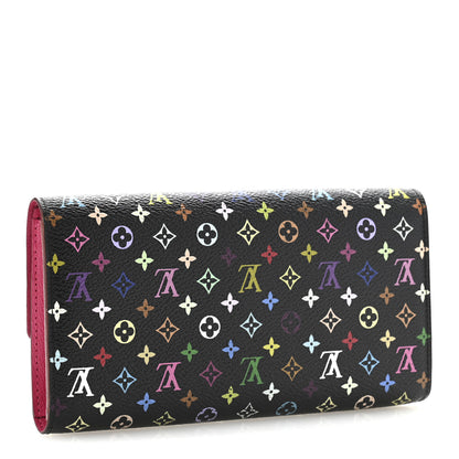 Louis Vuitton Monogram Multicolor Sarah Wallet Black Grenade 3 of 10