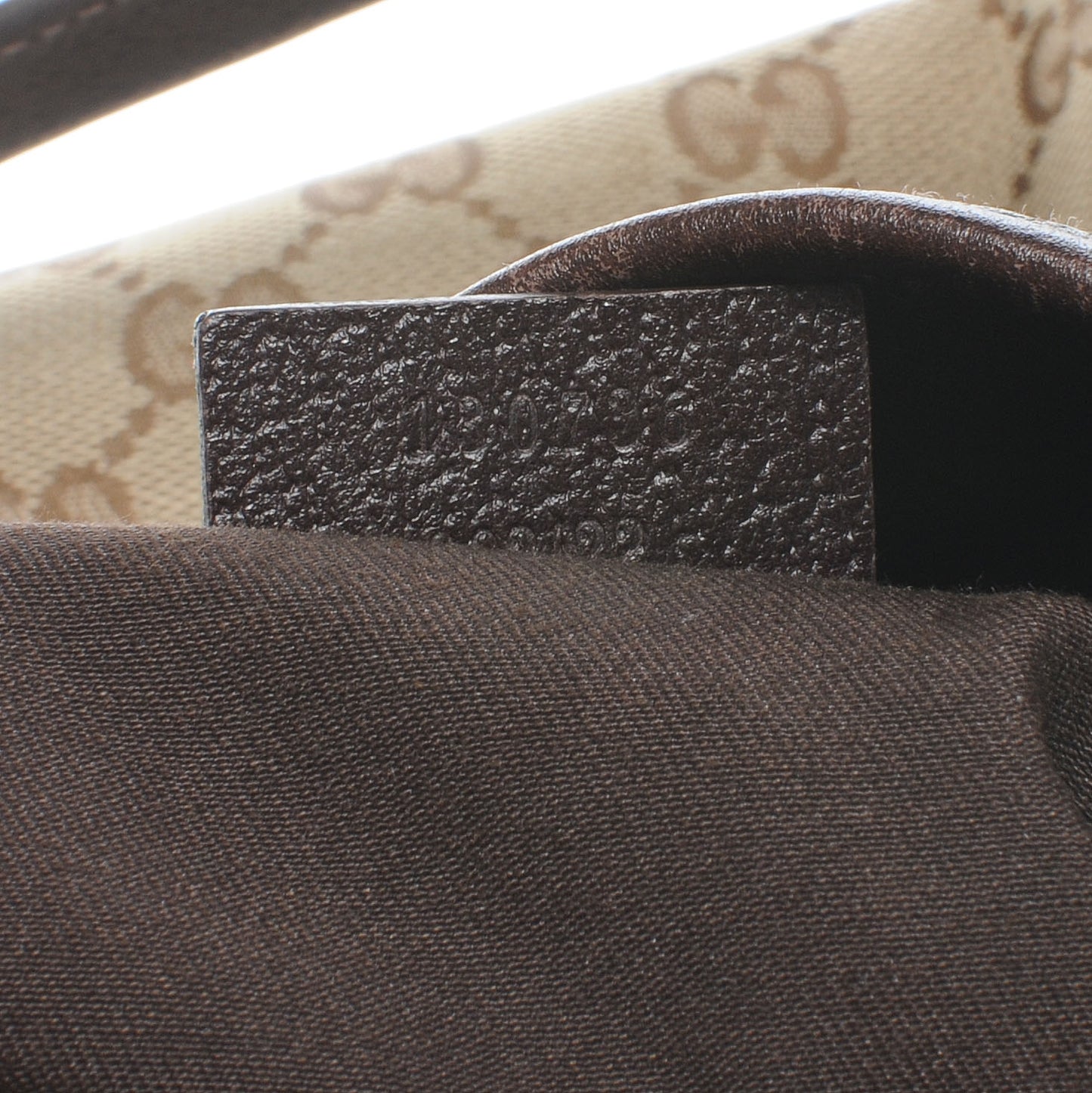Monogram Medium Abbey Shoulder Bag Dark Brown