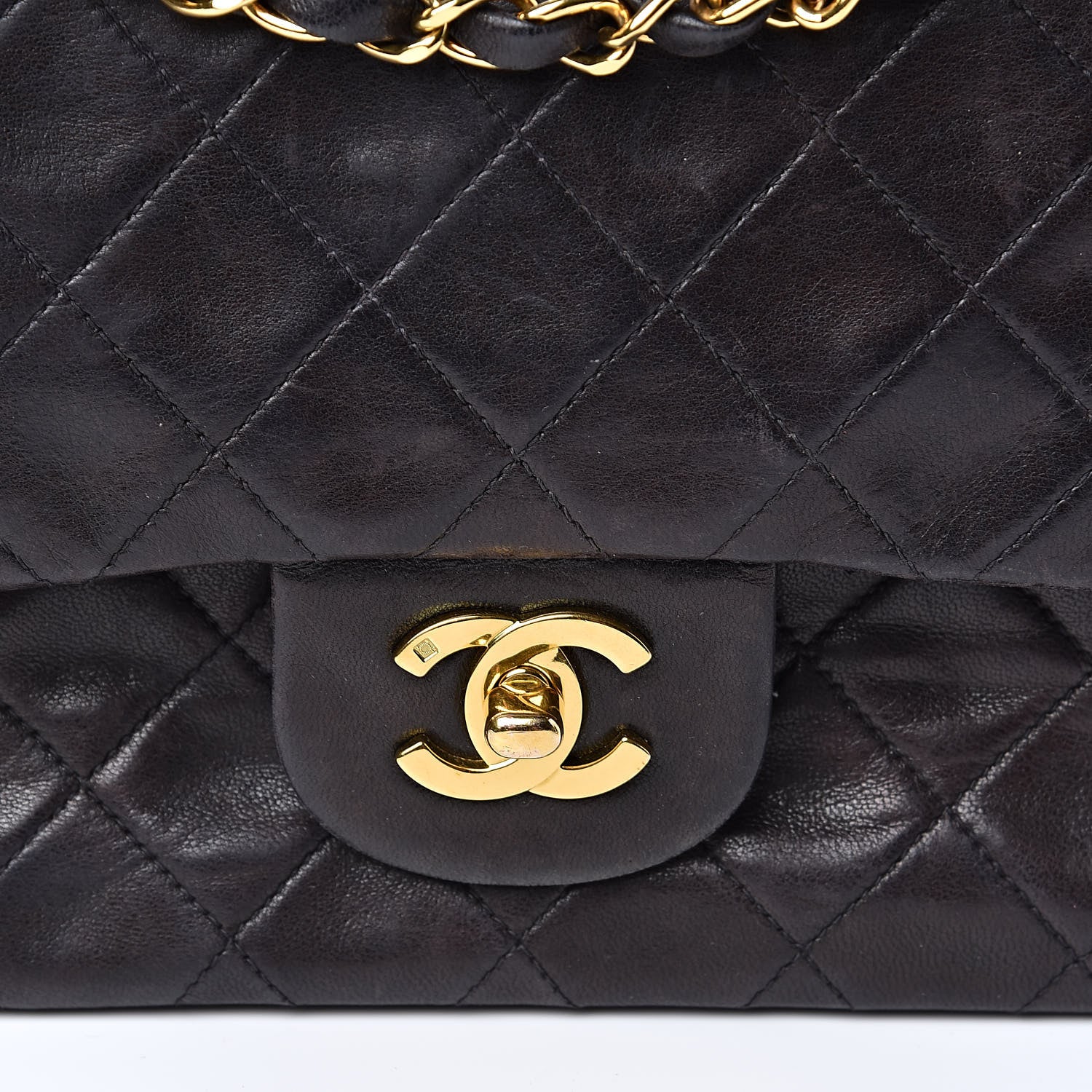 Chanel Lambskin Quilted Small Double Flap Black 10 of 10