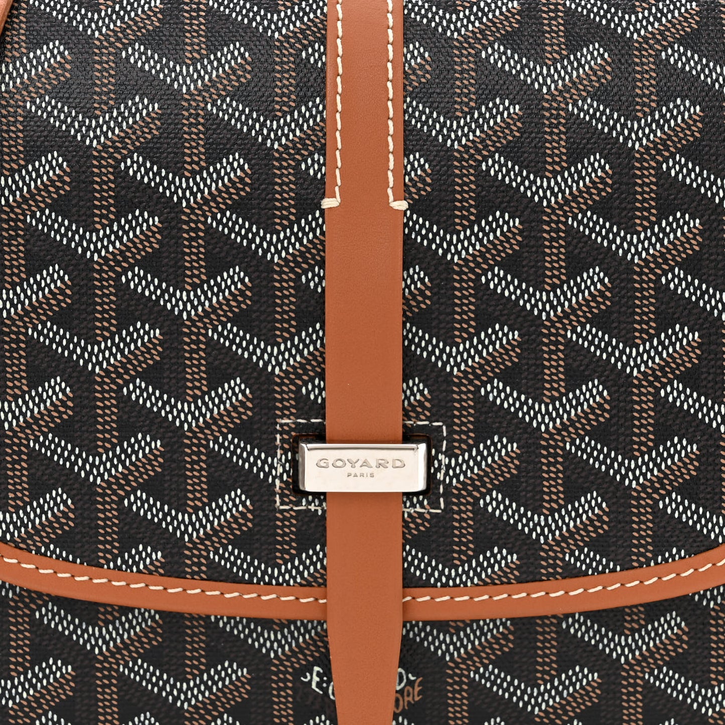 Goyardine Belvedere II PM Messenger Bag Black Gold