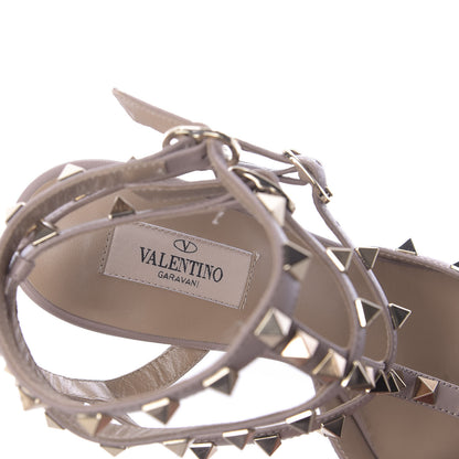 Valentino Garavani Calfskin Nappa Rockstud Ankle Strap 65mm Pumps 40 Black Poudre 8 of 12