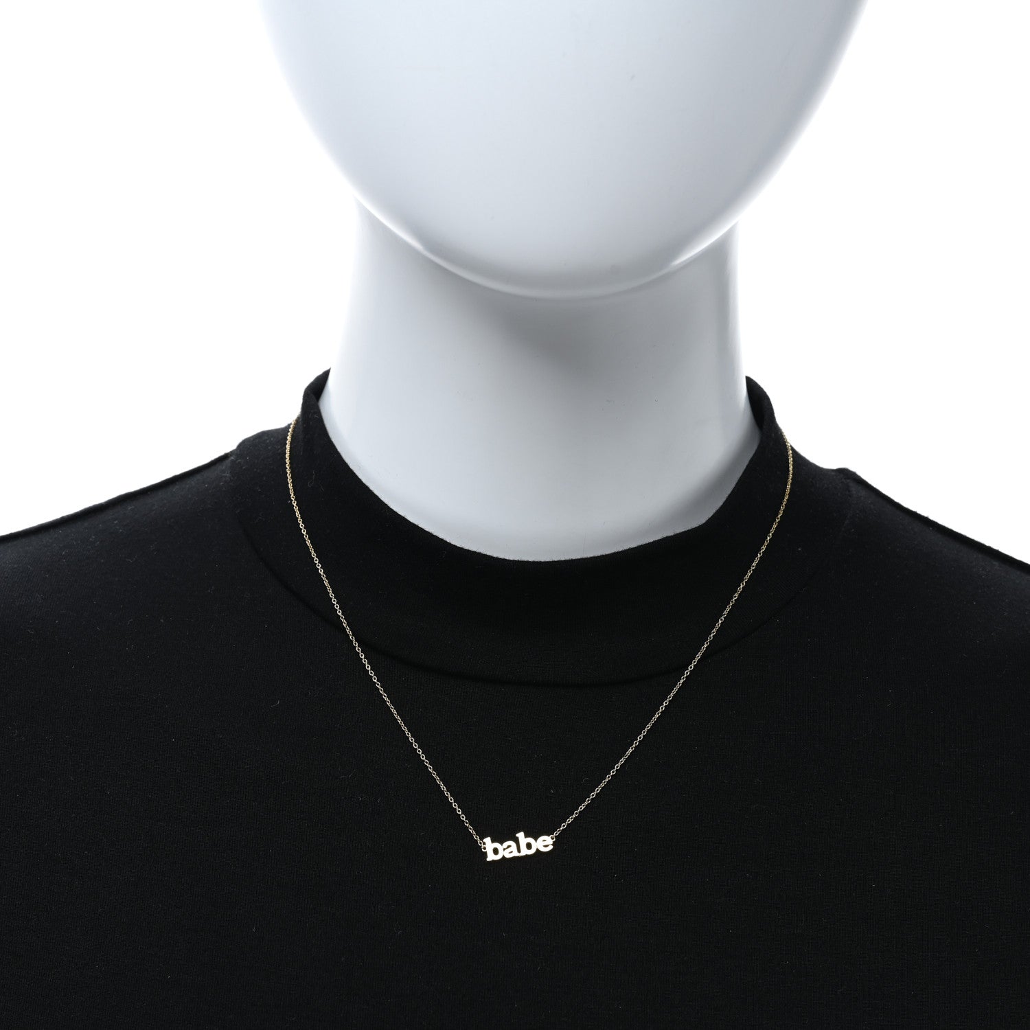 Jennifer Meyer 18K Yellow Gold Babe Necklace 2 of 4