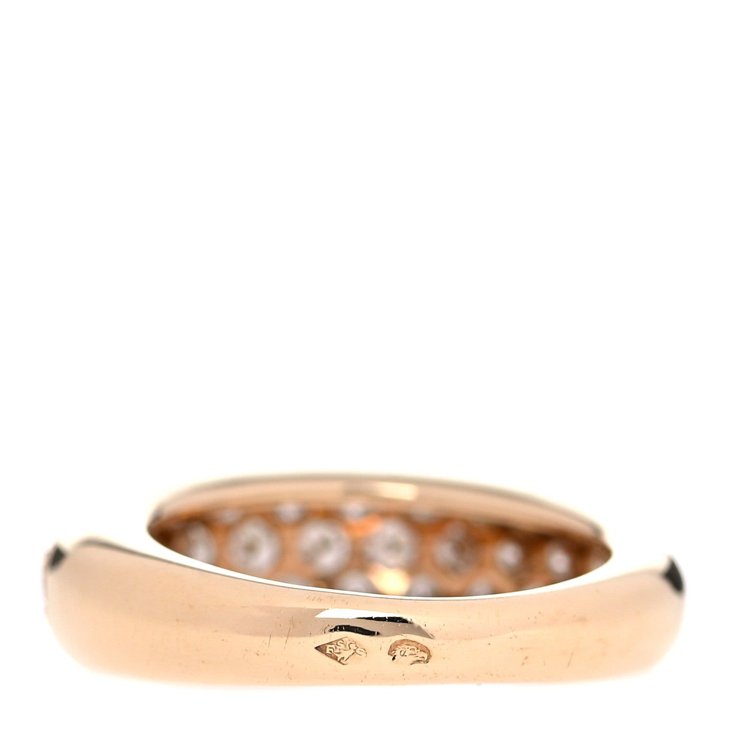Cartier 18K Yellow Gold Diamond 6mm Etincelle de Cartier Band Ring 48 4.5 3 of 6