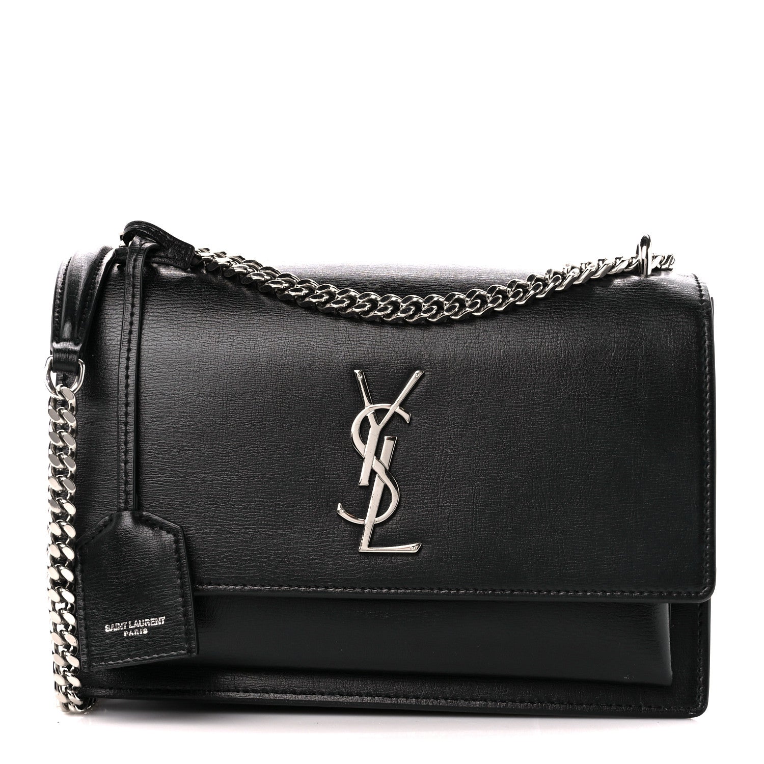Saint Laurent Calfskin Medium Monogram Sunset Black 1 of 13