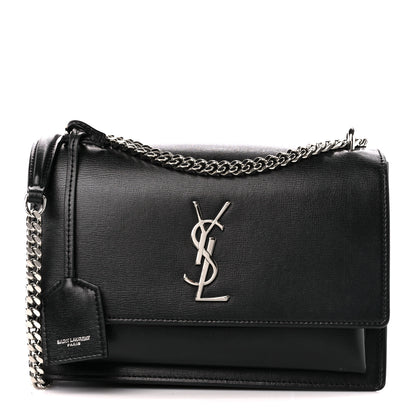 Saint Laurent Calfskin Medium Monogram Sunset Black 1 of 13