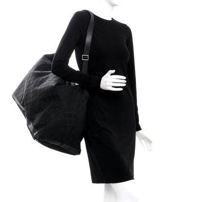 Gucci Nylon Monogram Travel Hobo Black 2 of 19