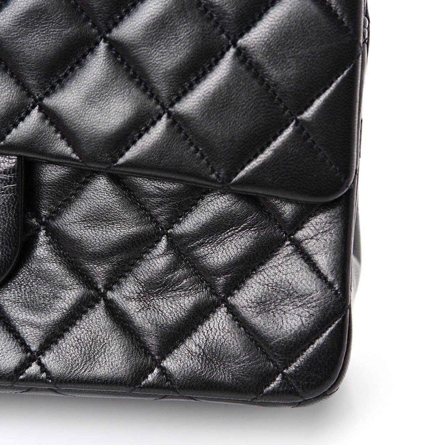 Chanel Lambskin Quilted Small Double Flap Black 16 of 16