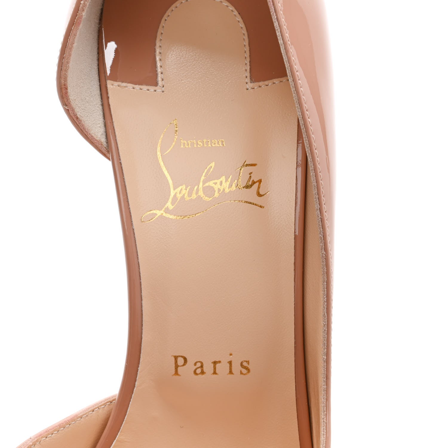 Christian Louboutin Patent Iriza 100 Pumps 40 Nude 7 of 9
