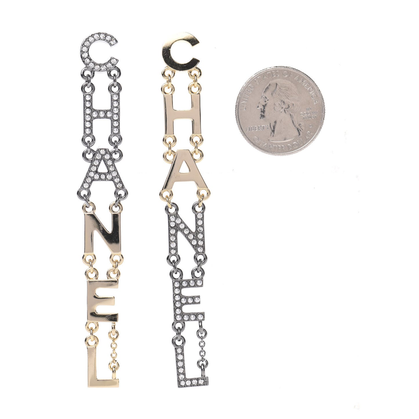 Crystal Pearl Bright Young Things Earrings Gold Ruthenium