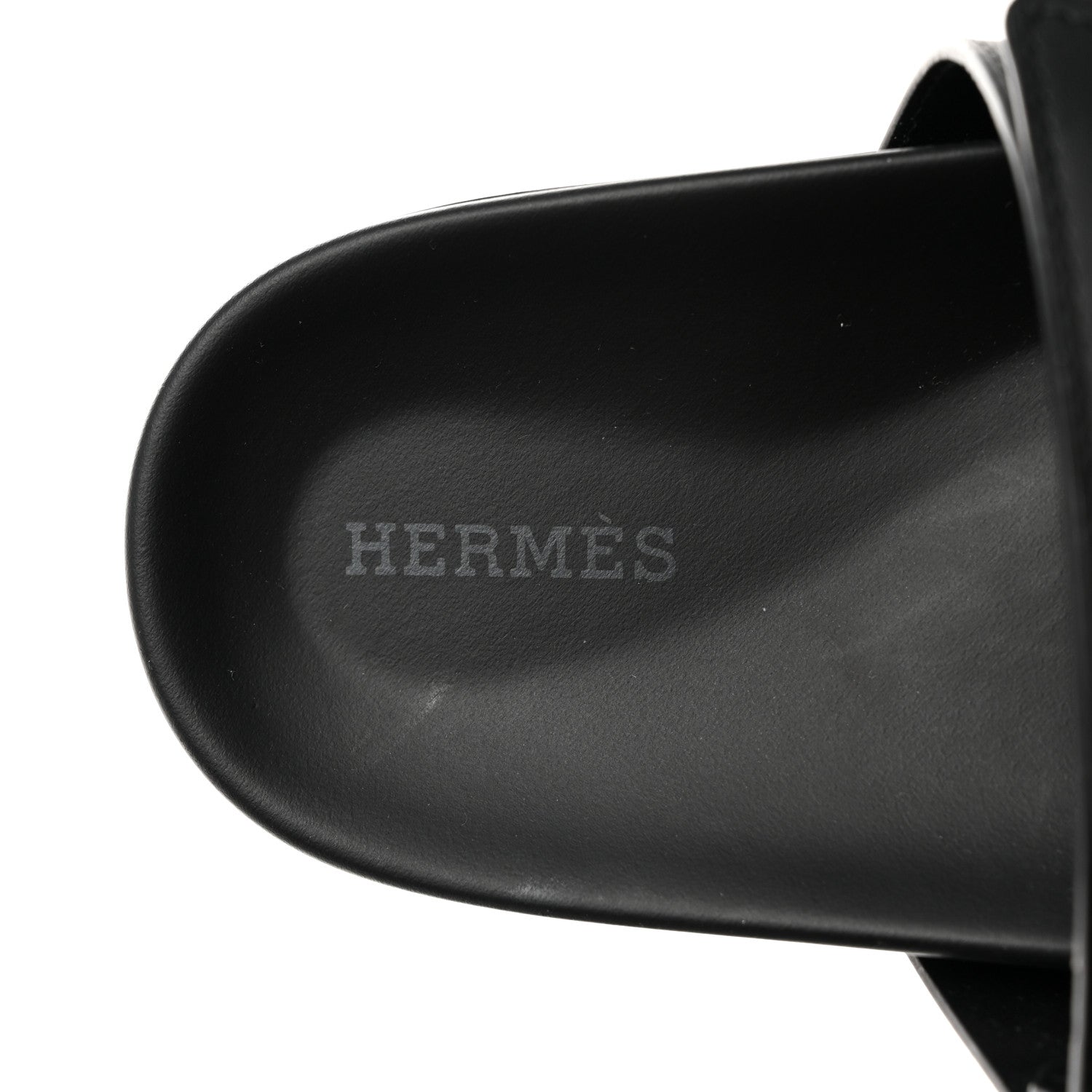 Hermes Calfskin Womens Chypre Sandals 38 Black 6 of 9