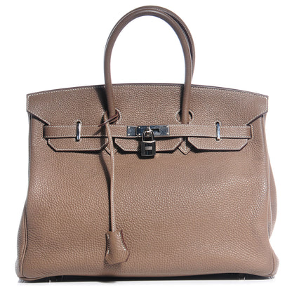 Hermes Togo Birkin 35 Etoupe 1 of 29