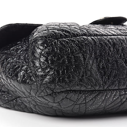 Chanel Vinyl Graphic Edge Flap Black 9 of 15