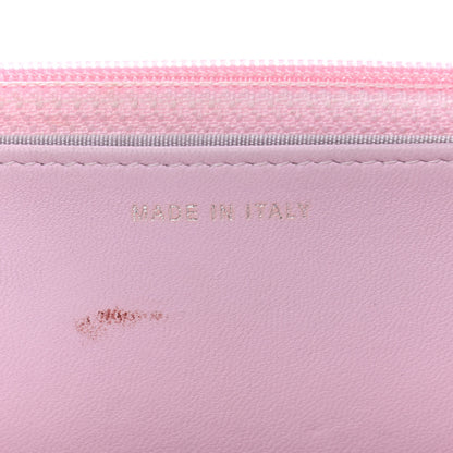 Chanel Goatskin Quilted Diamond CC Wallet On Chain WOC Pink 14 of 15