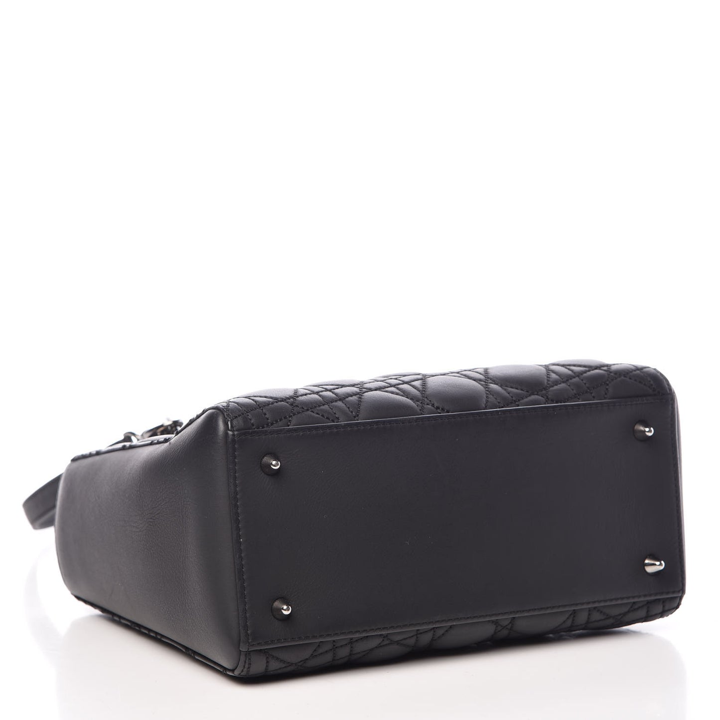 Calfskin Cannage Medium Anselm Reyle Lady Dior Black