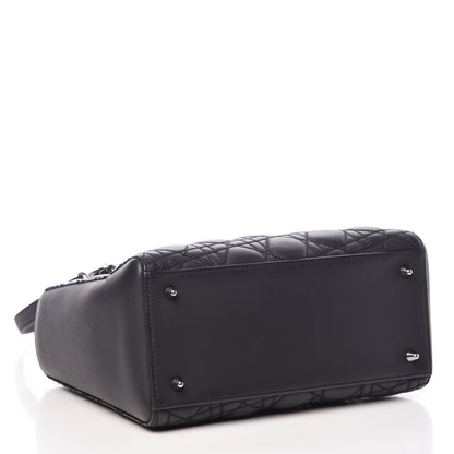 Christian Dior Calfskin Cannage Medium Anselm Reyle Lady Dior Black 5 of 11