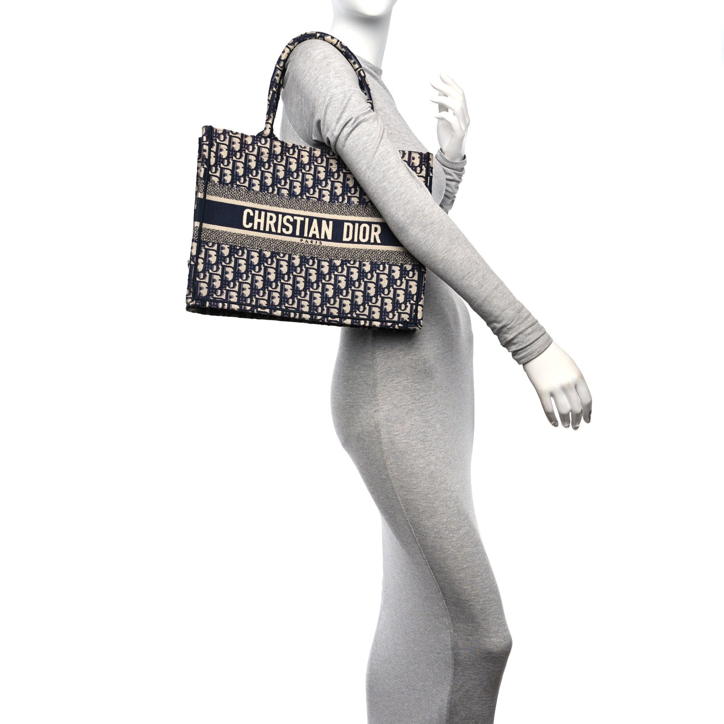 Oblique Medium Book Tote Blue Multicolor