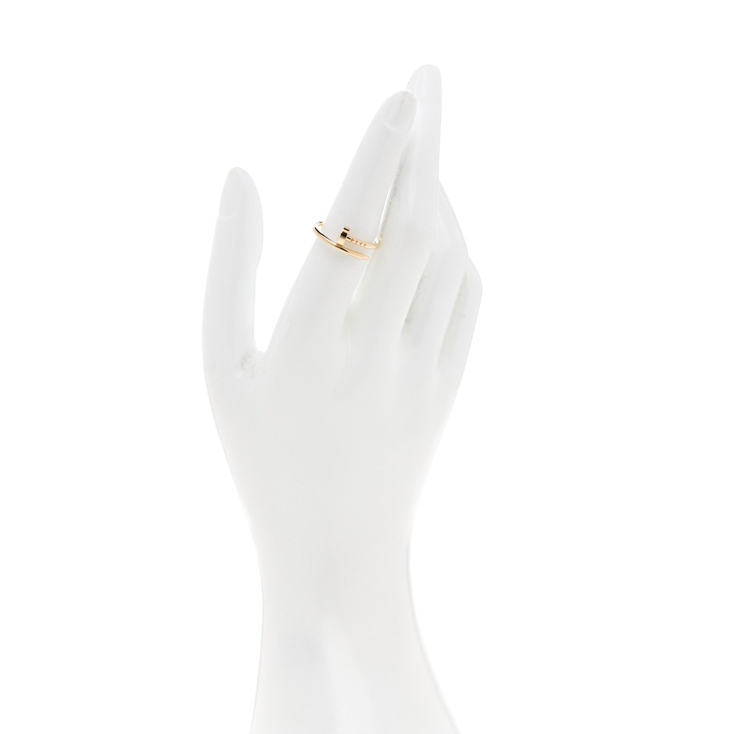 Cartier 18K Yellow Gold Small Juste Un Clou Ring 53 6.25 2 of 5