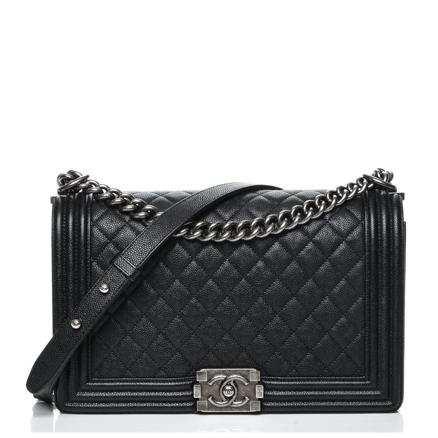 Chanel Caviar Quilted New Medium Boy Flap Black 1 of 7