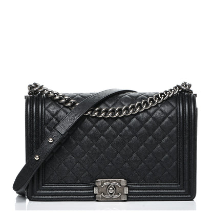 Chanel Caviar Quilted New Medium Boy Flap Black 1 of 7