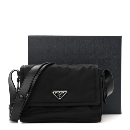 Prada Re-Nylon Vitello Padded Small Flap Shoulder Bag Black 16 of 16