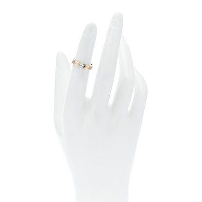 Cartier 18K Pink Yellow White Gold Diamond .23ct Solitaire Trinity Engagement Ring 47 4 2 of 6