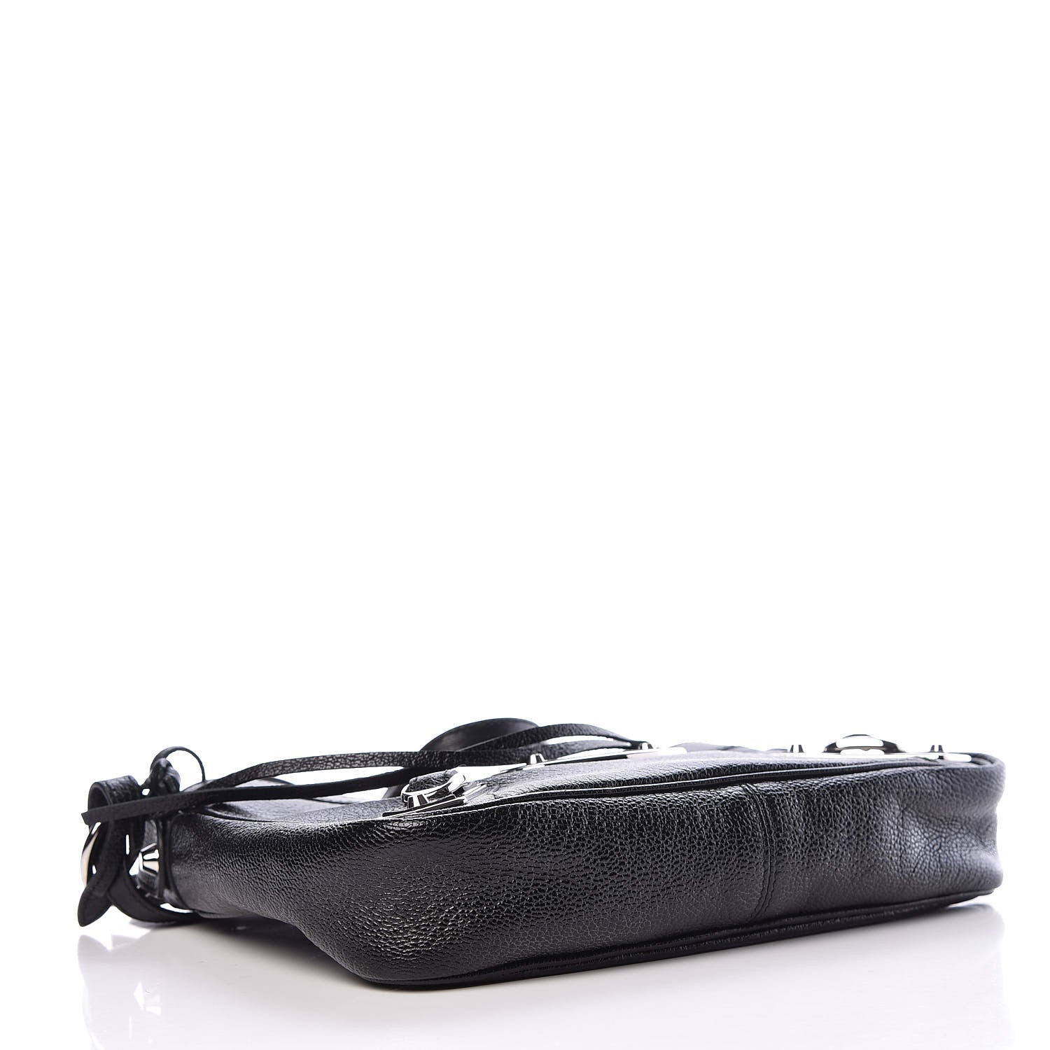 Balenciaga Chevre Silver Metallic Edge Hardware Hip Black 4 of 9