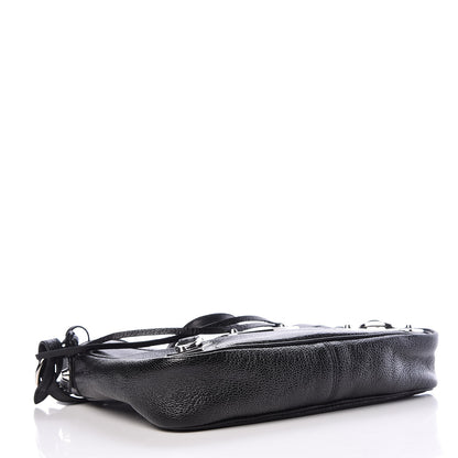 Balenciaga Chevre Silver Metallic Edge Hardware Hip Black 4 of 9