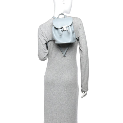 Celine Triomphe Calfskin Bonnie Backpack Ice Blue 2 of 9