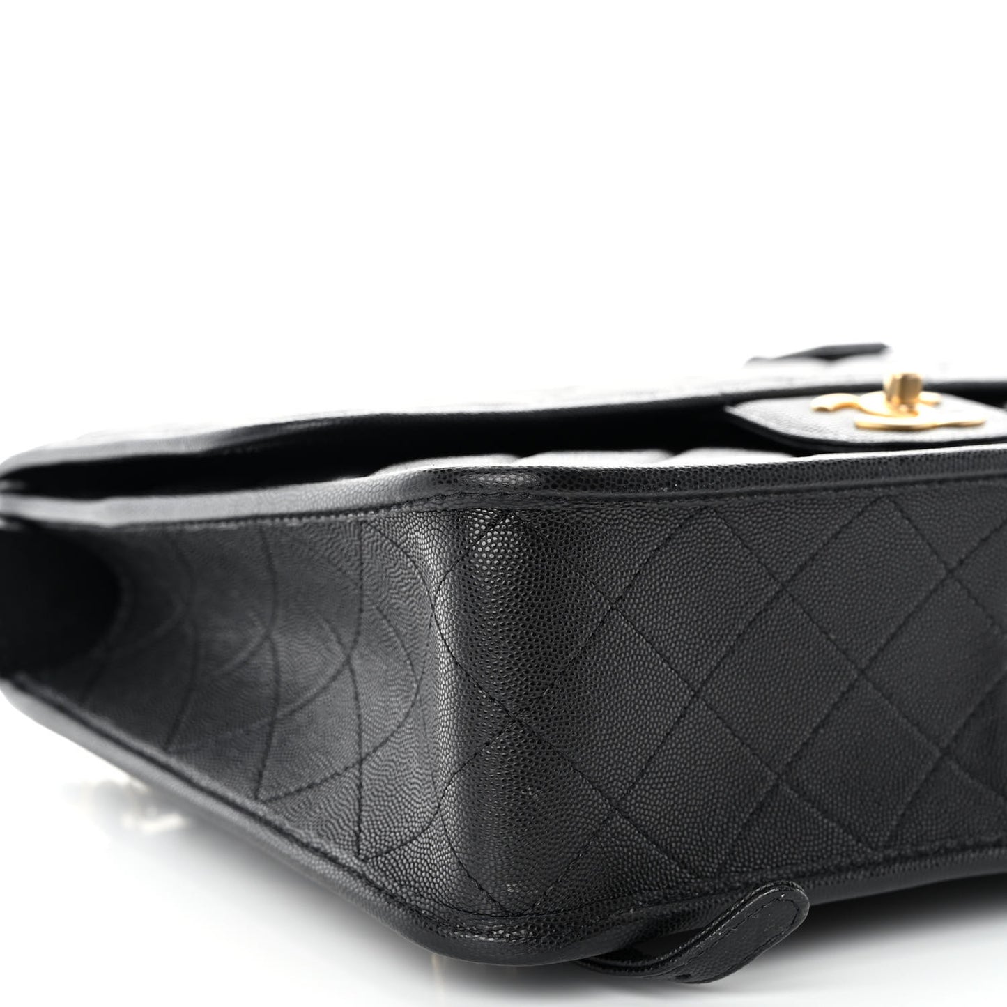 Caviar Quilted School Memory Backpack Black