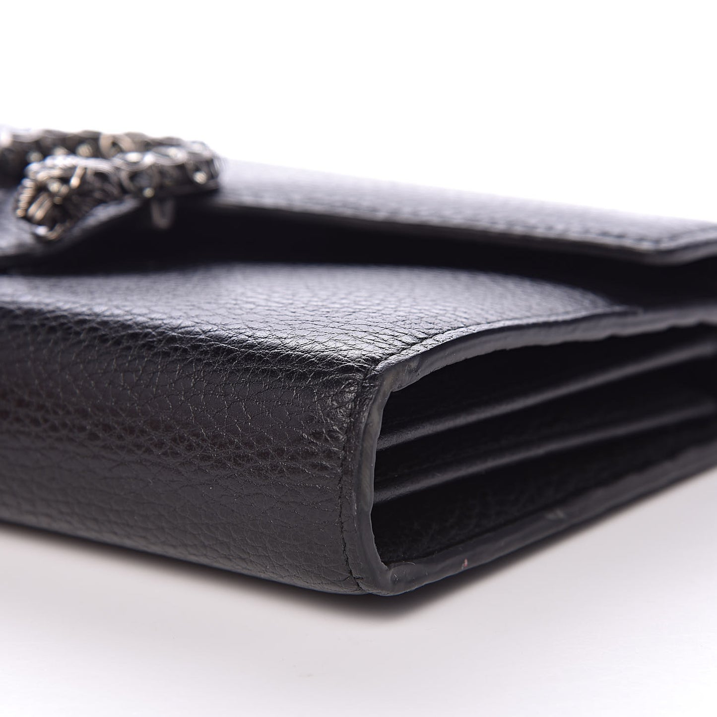 Calfskin Mini Dionysus Chain Wallet Black