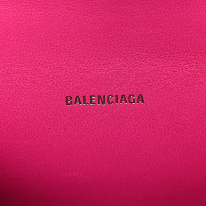 Balenciaga Smooth Calfskin Graffiti Hourglass Top Handle Bag XS Acid Fuchsia Black 6 of 9