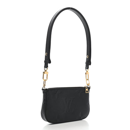 Louis Vuitton Empreinte Monogram Giant Multi Pochette Accessories Mini Pochette Black 2 of 8