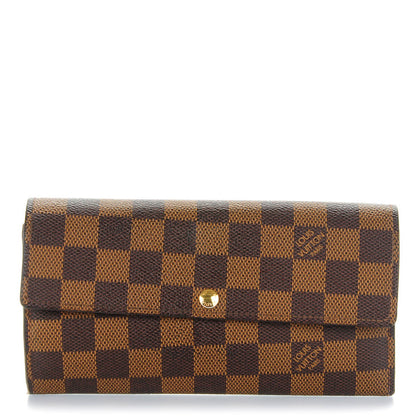 Louis Vuitton Damier Ebene Sarah Wallet 1 of 9