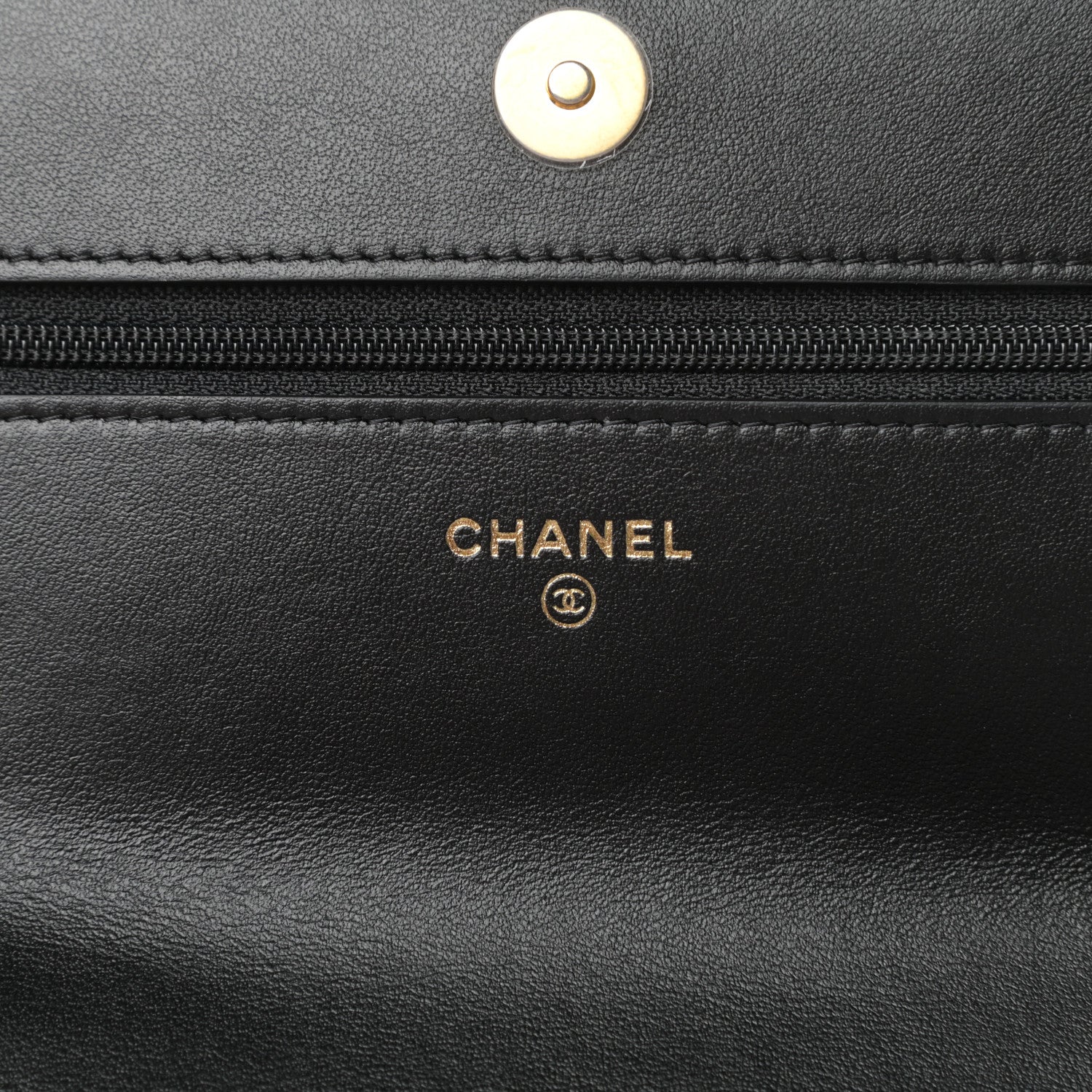 Chanel Shiny Crumpled Calfskin Quilted Chanel 19 Wallet On Chain WOC Black 6 of 11