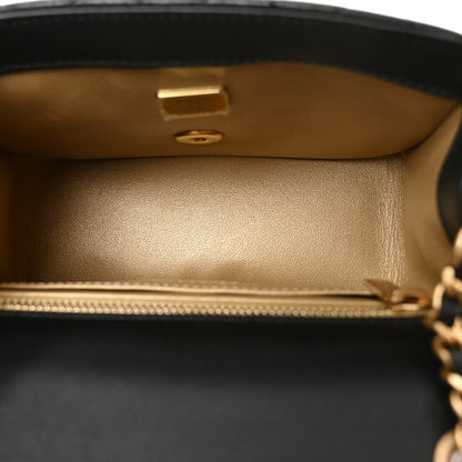 Chanel Lambskin Quilted Mini Pearl Crush Flap Black 5 of 11
