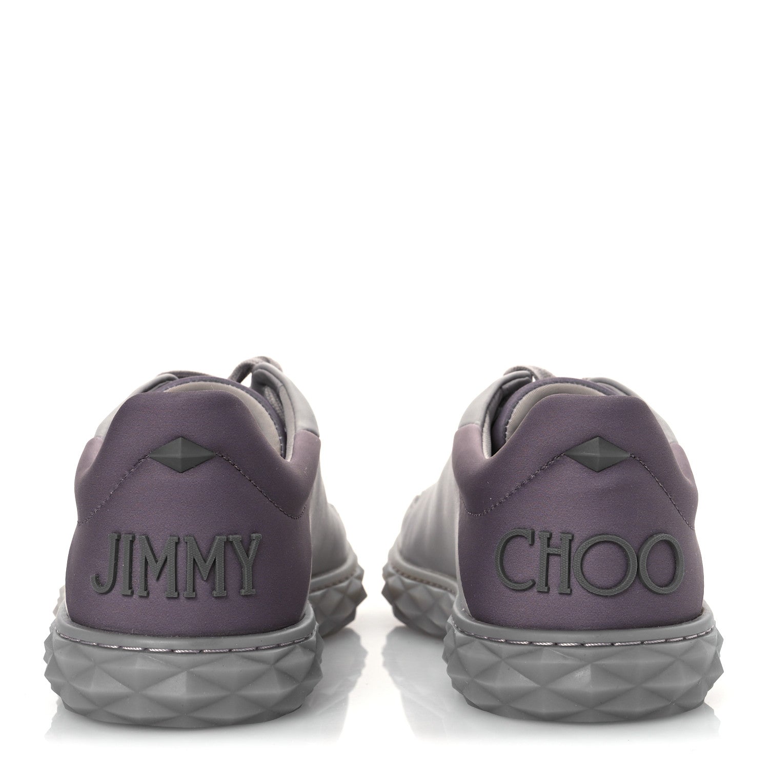 Jimmy Choo Nappa Diamond Maxi F II Platform Sneakers 39.5 Grey 6 of 10