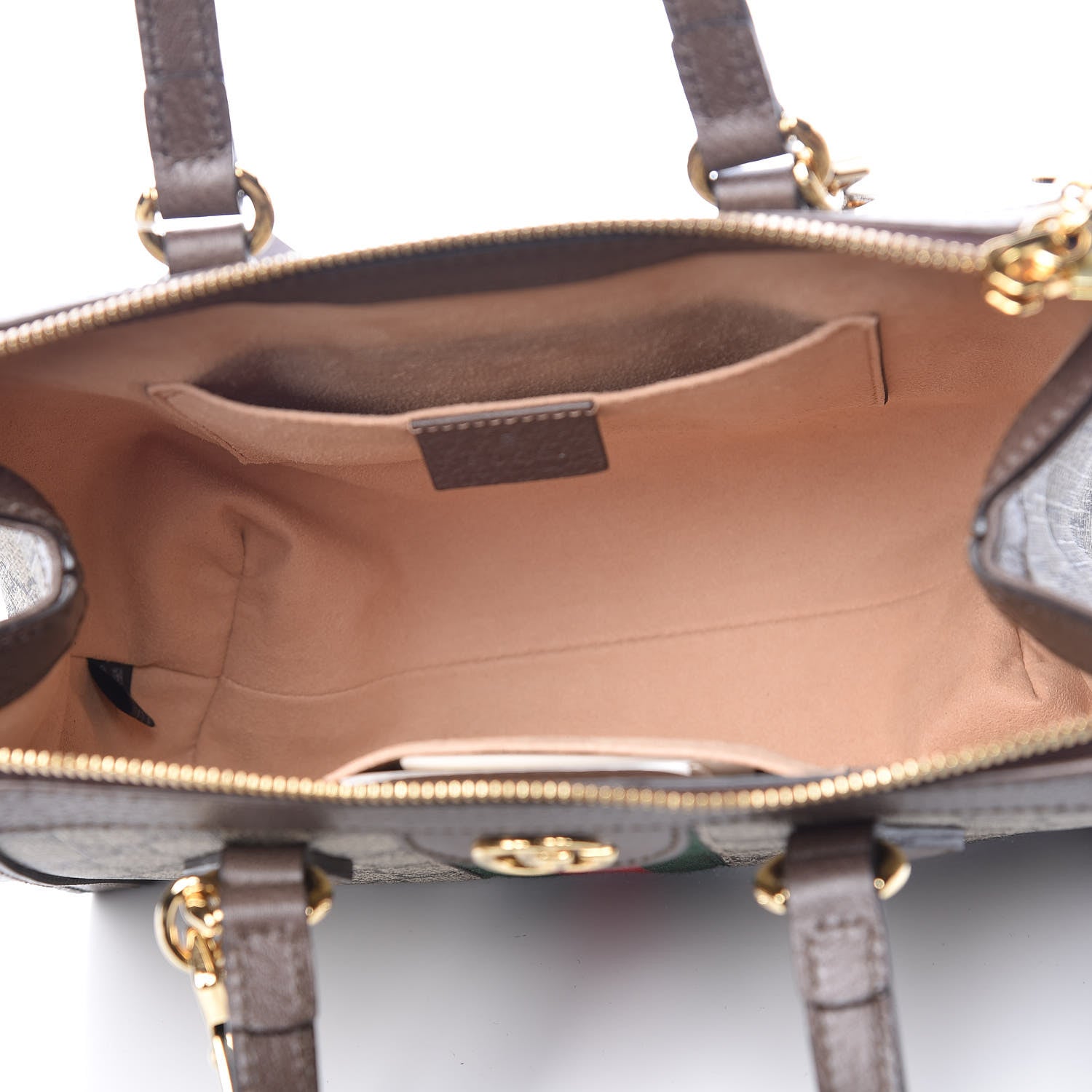 Gucci GG Supreme Monogram Small Ophidia Tote Bag Brown 8 of 10